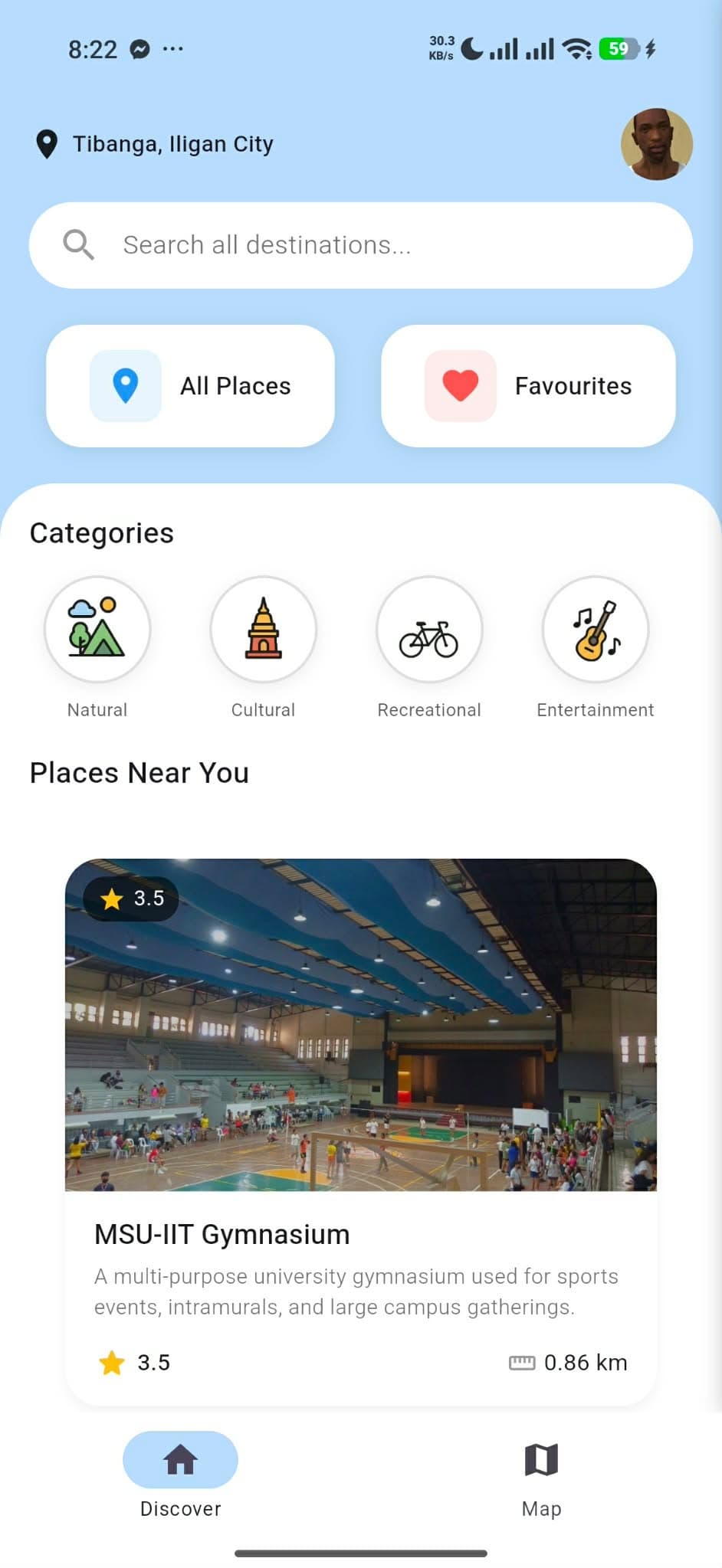 TourEase - Discover feed